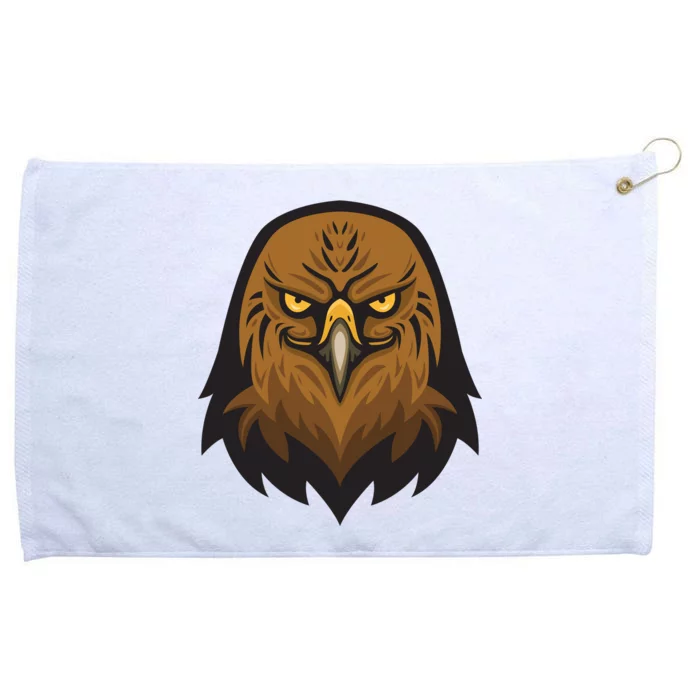 Brown Eagle Grommeted Golf Towel