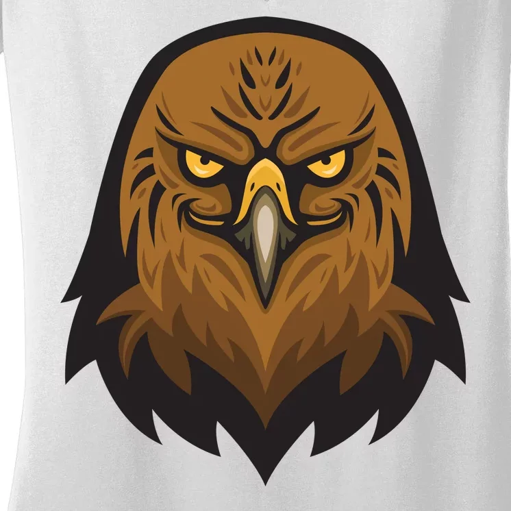 Brown Eagle Women's V-Neck T-Shirt