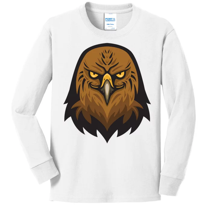 Brown Eagle Kids Long Sleeve Shirt