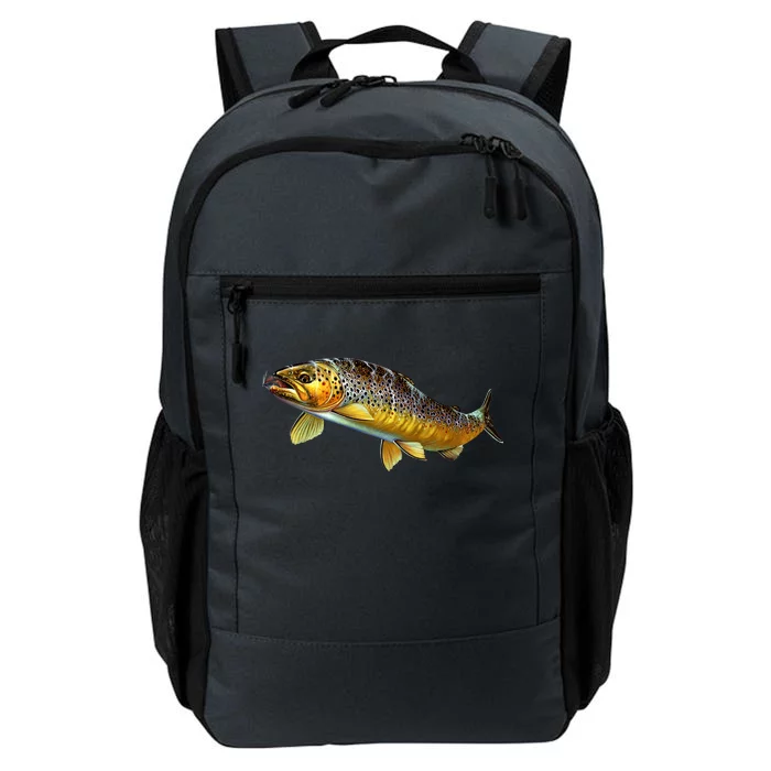 Brown Trout Fish with Fly Daily Commute Backpack