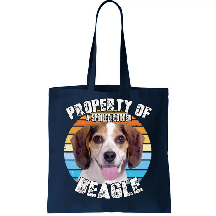 Beagle Retro Property Of Cute Dog Tote Bag