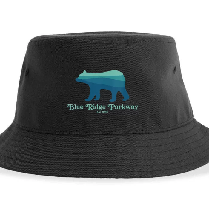 Blue Ridge Parkway Bear Smokies Appalachian Mountains Sustainable Bucket Hat