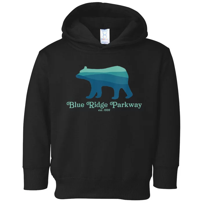 Blue Ridge Parkway Bear Smokies Appalachian Mountains Toddler Hoodie