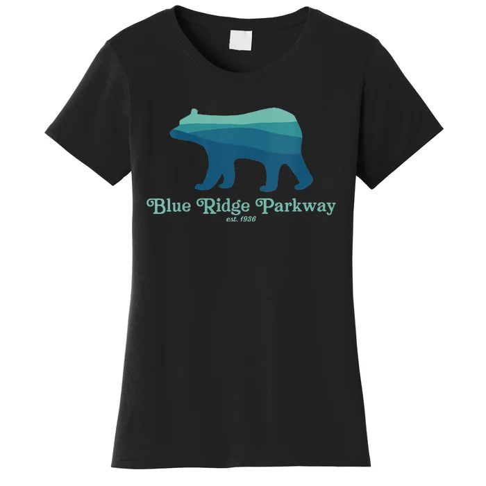 Blue Ridge Parkway Bear Smokies Appalachian Mountains Women's T-Shirt