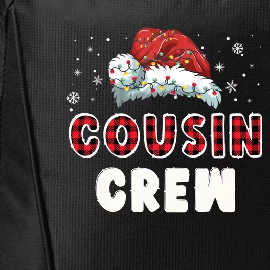 Buffalo Red Plaid Cousin Crew Xmas Family Matching Christmas Gift City Backpack