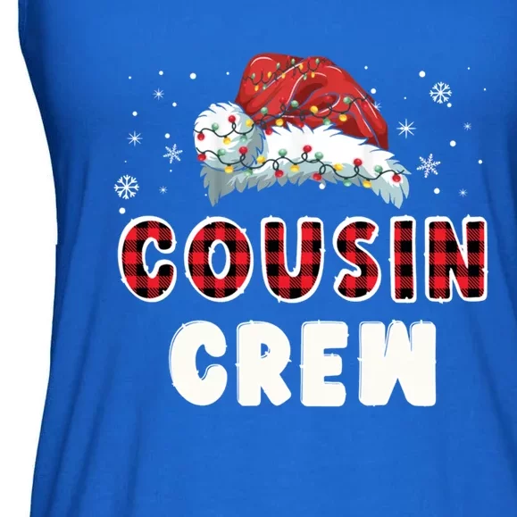 Buffalo Red Plaid Cousin Crew Xmas Family Matching Christmas Gift Ladies Essential Flowy Tank