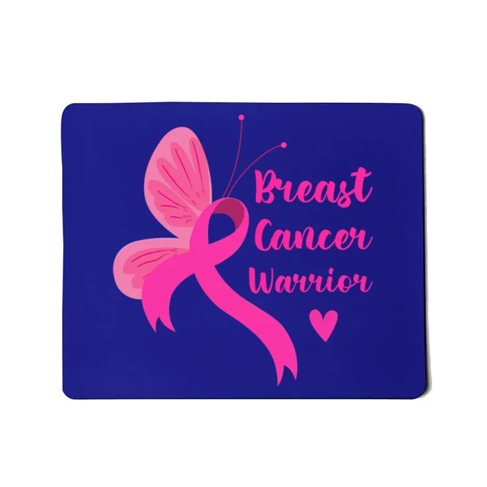 Butterfly Ribbon Pink Breast Cancer Warrior Awareness Cool Gift Mousepad