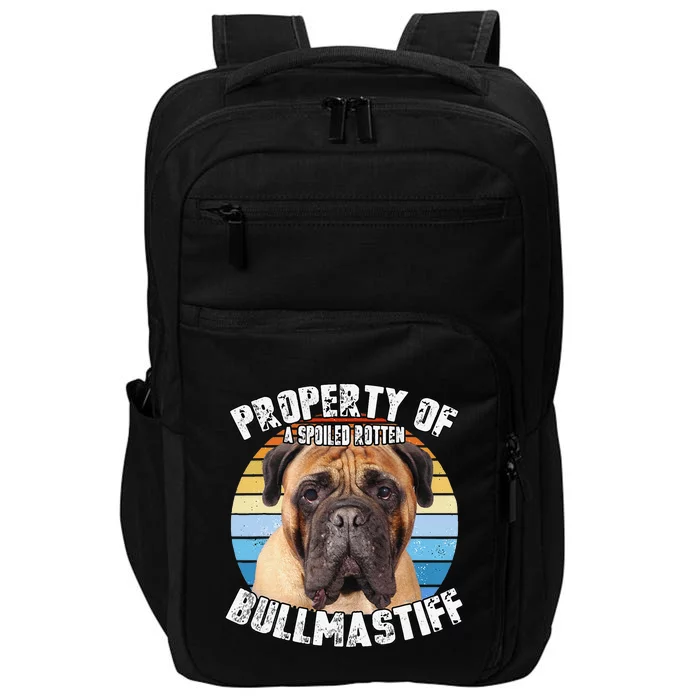 Bullmastiff Retro Property Of Cute Dog Impact Tech Backpack