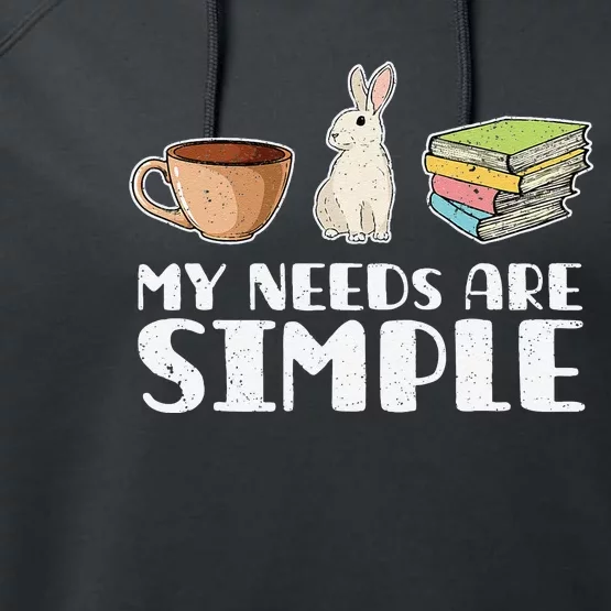 Book Reading Pet Owner Animal Gift Rabbit Performance Fleece Hoodie