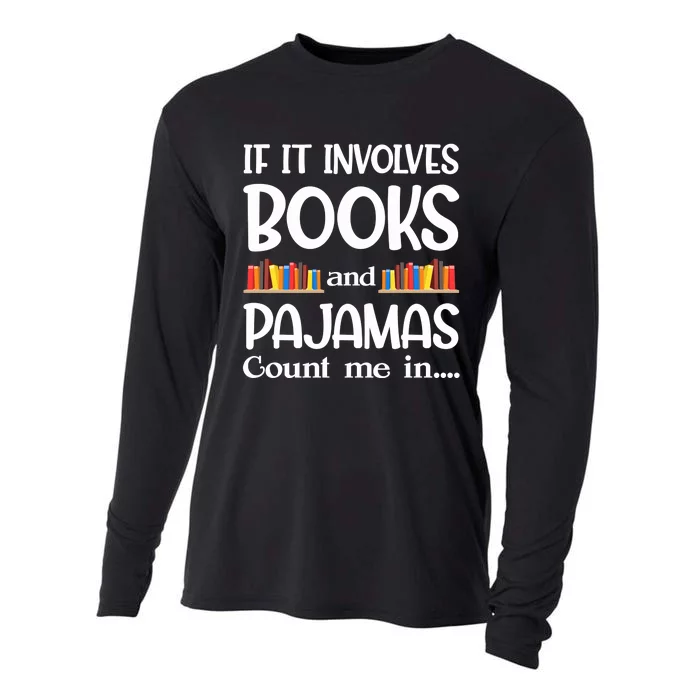 Book Reader Pajamas Bookworm Funny Reading Cooling Performance Long Sleeve Crew