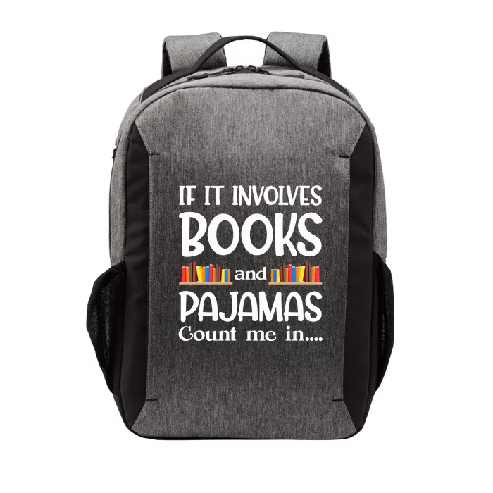 Book Reader Pajamas Bookworm Funny Reading Vector Backpack