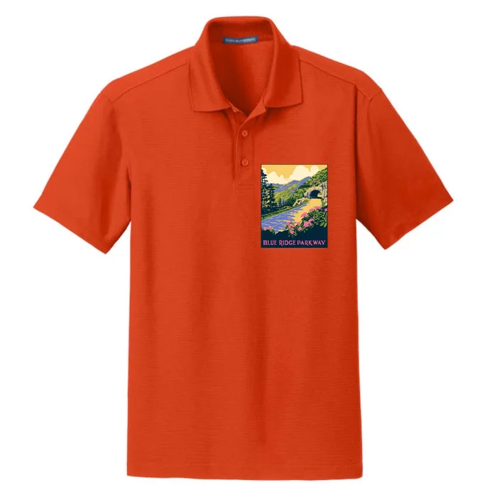 Blue Ridge Parkway Dry Zone Grid Performance Polo