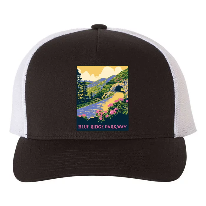 Blue Ridge Parkway Yupoong Adult 5-Panel Trucker Hat