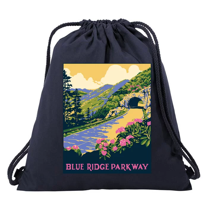 Blue Ridge Parkway Drawstring Bag