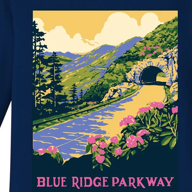 Blue Ridge Parkway Baby Long Sleeve Bodysuit