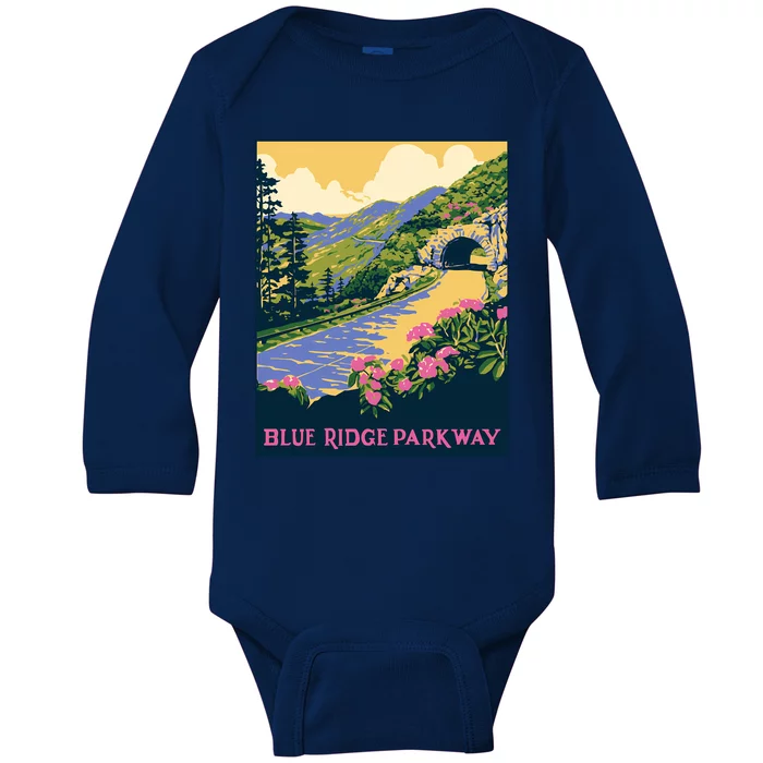 Blue Ridge Parkway Baby Long Sleeve Bodysuit