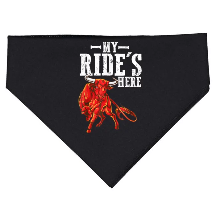 Bull Riding PBR Rodeo Bull Riders For Western Ranch Cowboys USA-Made Doggie Bandana