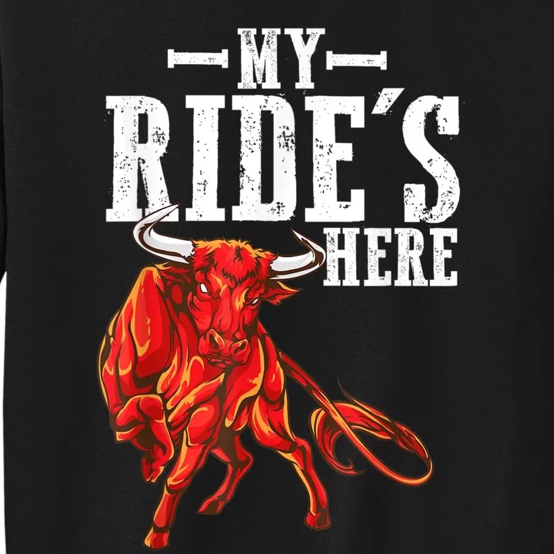 Bull Riding PBR Rodeo Bull Riders For Western Ranch Cowboys Tall Sweatshirt