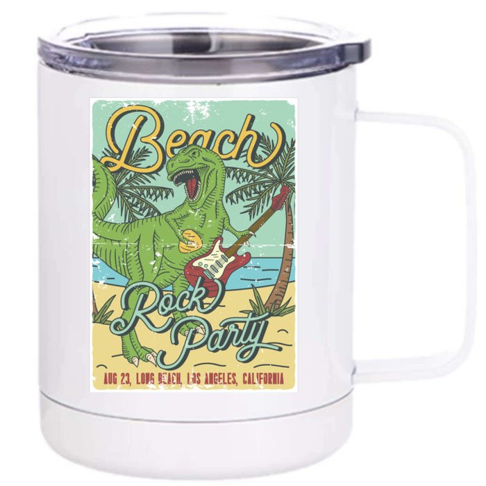 Beach Rock Party Front & Back 12oz Stainless Steel Tumbler Cup