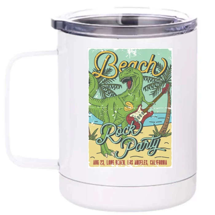 Beach Rock Party Front & Back 12oz Stainless Steel Tumbler Cup