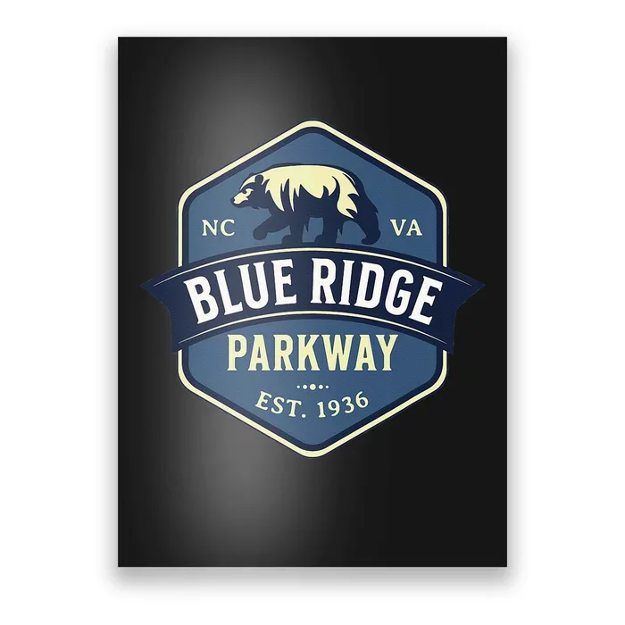 Blue Ridge Parkway BRP North Carolina And Virginia Design Poster