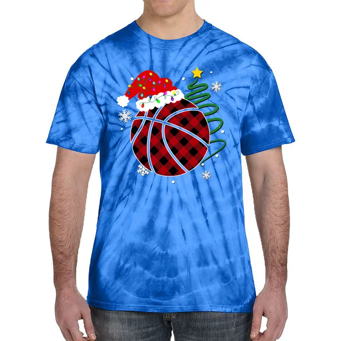 Buffalo Red Plaid Basketball Christmas Player Sport Xmas Gift Tie-Dye T-Shirt