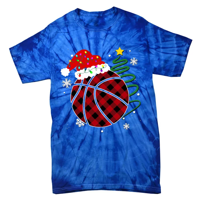 Buffalo Red Plaid Basketball Christmas Player Sport Xmas Gift Tie-Dye T-Shirt