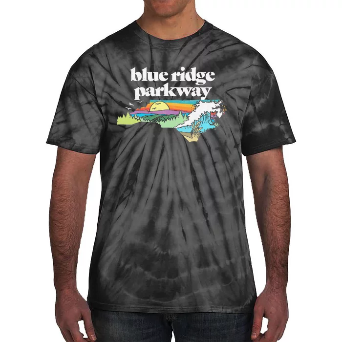 Blue Ridge Parkway North Carolinaretro Nature Tie-Dye T-Shirt