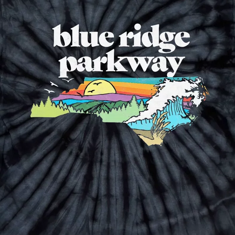 Blue Ridge Parkway North Carolinaretro Nature Tie-Dye T-Shirt