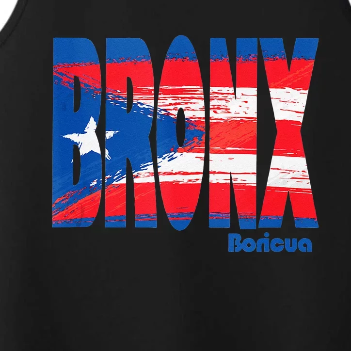 Boricua Roots Puerto Rico Pride PR Bronx Puerto Rico Flag Performance Tank