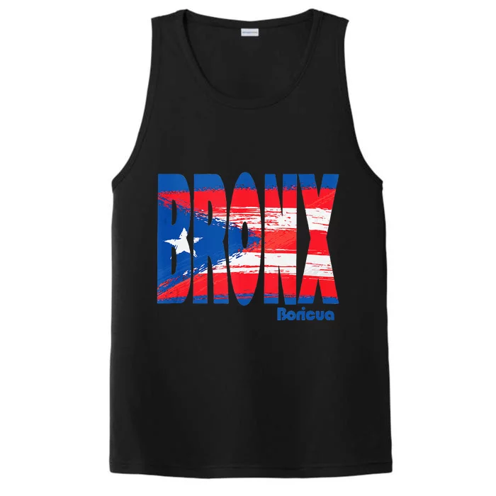 Boricua Roots Puerto Rico Pride PR Bronx Puerto Rico Flag Performance Tank