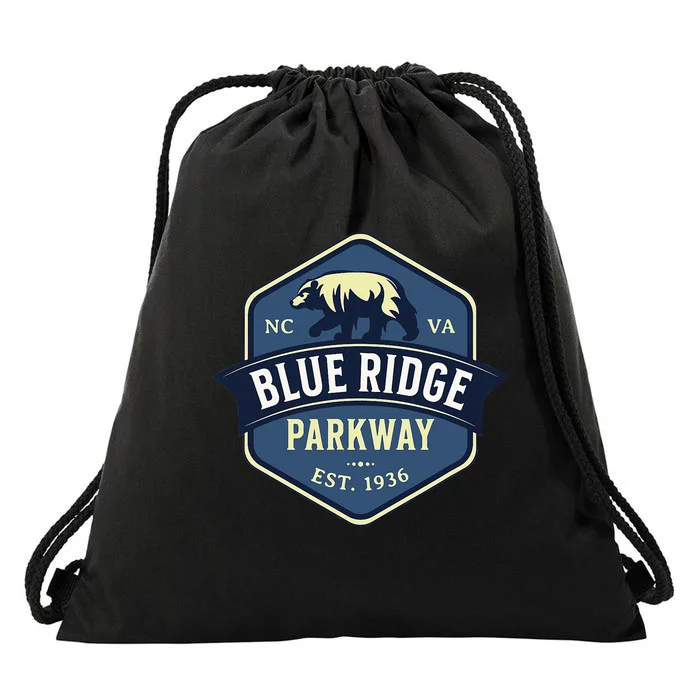 Blue Ridge Parkway Brp North Carolina And Virginia Drawstring Bag