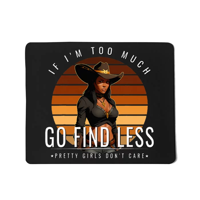 Black Rodeo Queen African American Western Tribute Mousepad