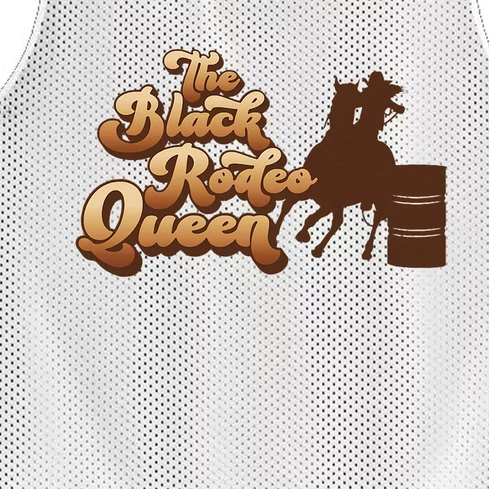 Black Rodeo Queen Barrel Racing African American Cowgirl Mesh Reversible Basketball Jersey Tank