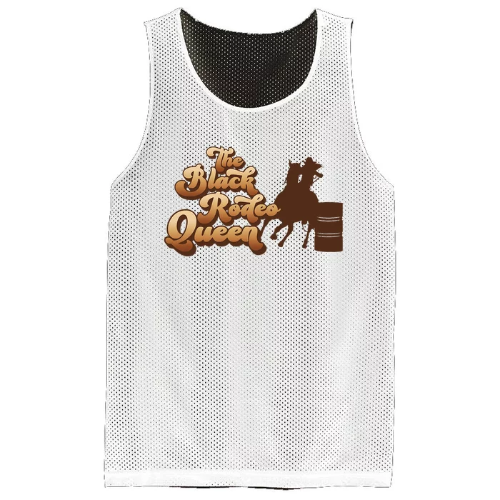 Black Rodeo Queen Barrel Racing African American Cowgirl Mesh Reversible Basketball Jersey Tank