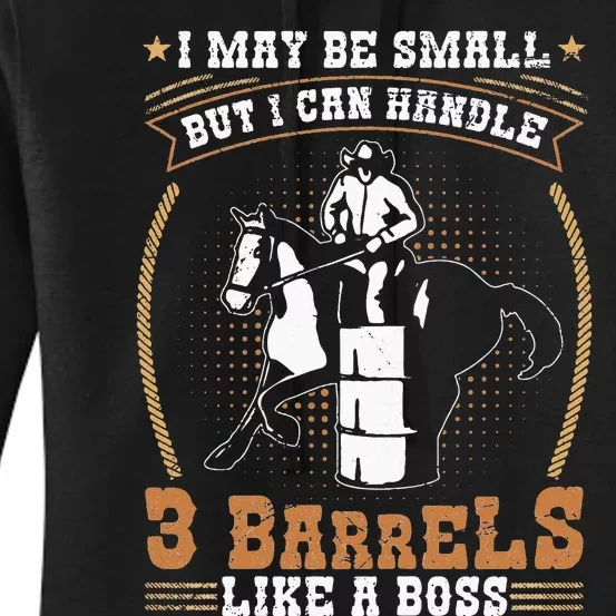 Barrel Racing Rodeo Cow Quote for a Barrel Racer Women's Pullover Hoodie