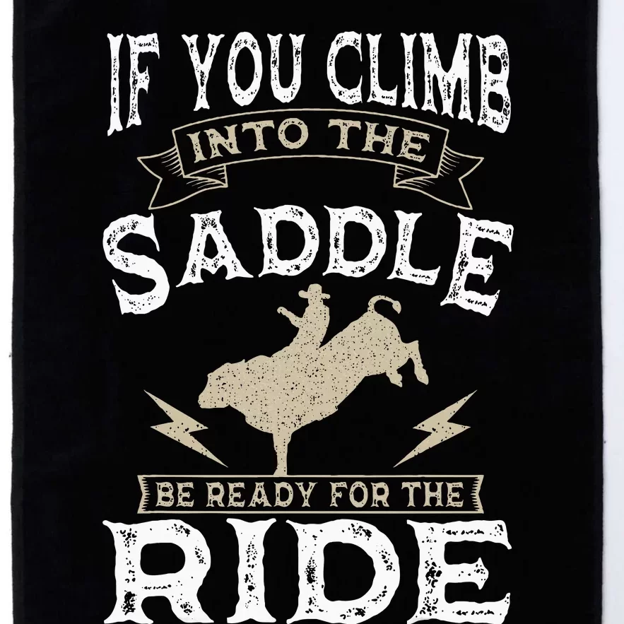 Bull Riding Rodeo Sport Cowboy Bull Rider Platinum Collection Golf Towel