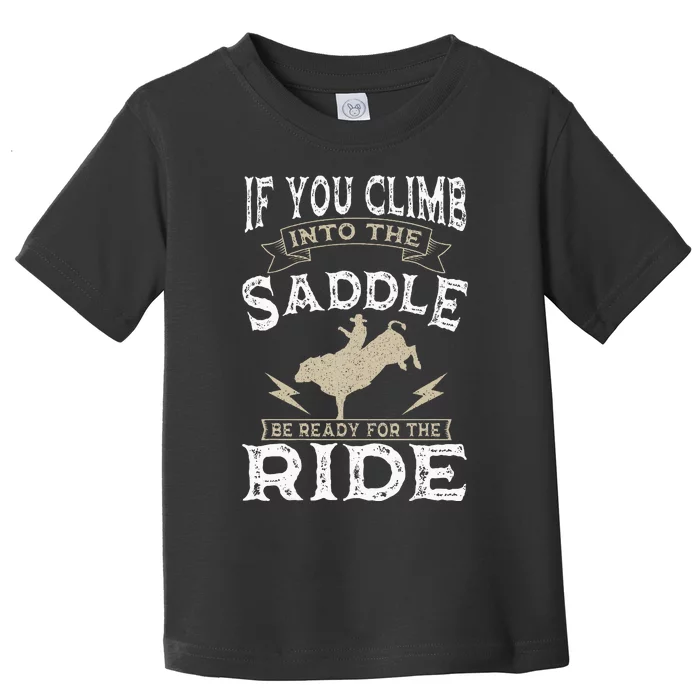 Bull Riding Rodeo Sport Cowboy Bull Rider Toddler T-Shirt