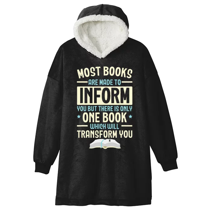 Bible Reader Religious Pastor Scripture Christian Believer Hooded Wearable Blanket