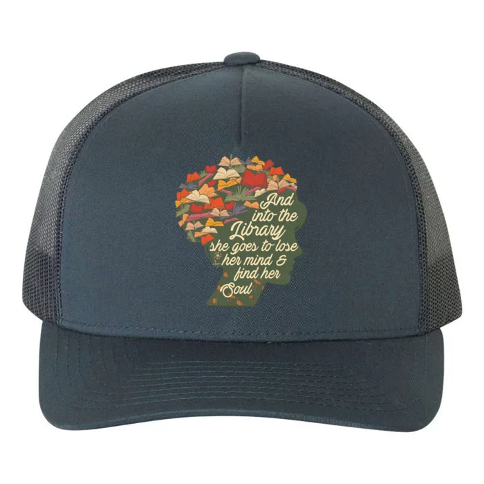 Bookworm Reader Reading Day Librarian Book Lover Quote Gift Yupoong Adult 5-Panel Trucker Hat