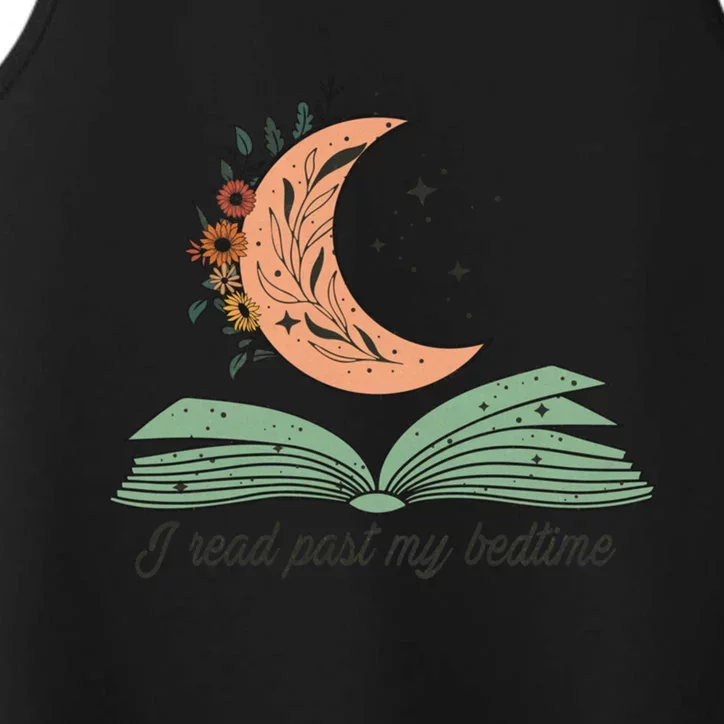 Bookworm Reader Reading Day Moon Book Lover Meaningful Gift Performance Tank