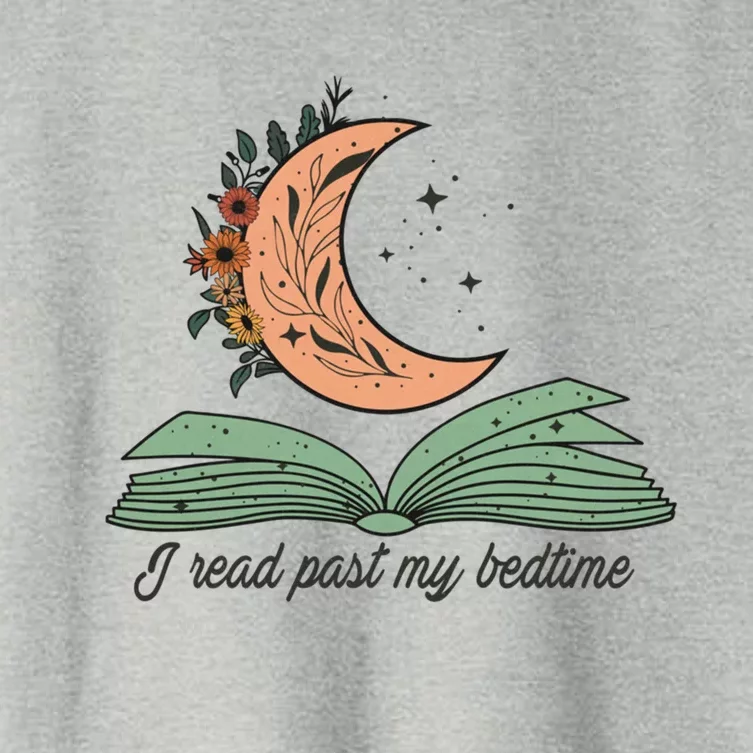 Bookworm Reader Reading Day Moon Book Lover Meaningful Gift Women's Crop Top Tee