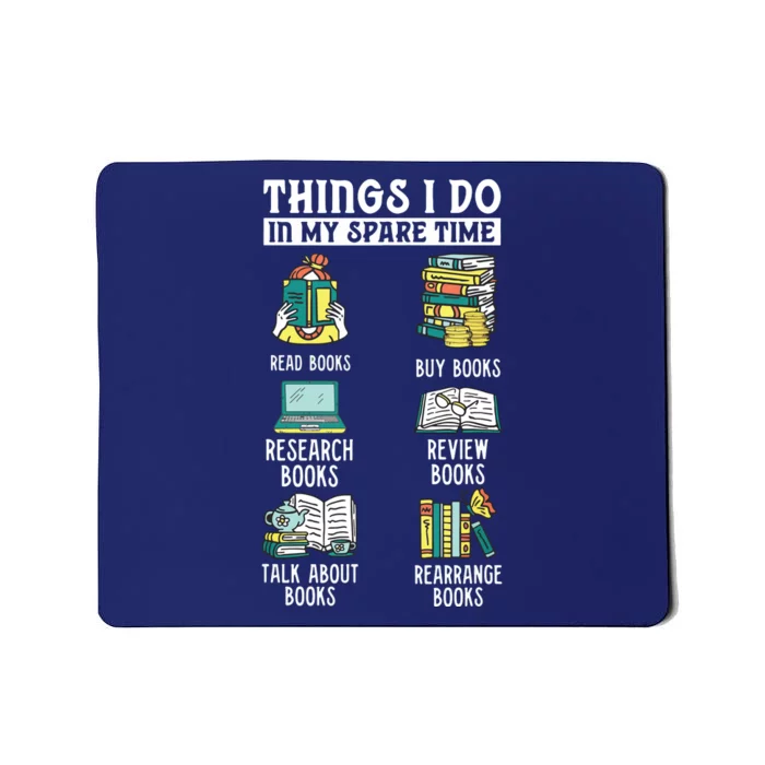 Book Reading Reviewing Books Free Time Bookworm BookishBook Reading Reviewing Bo Mousepad