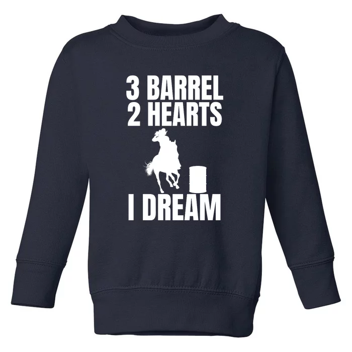 Barrel Racing Rodeo Cowgirl Vintage Toddler Sweatshirt