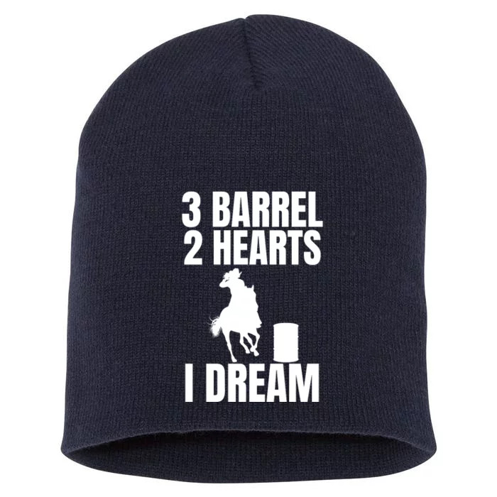 Barrel Racing Rodeo Cowgirl Vintage Short Acrylic Beanie