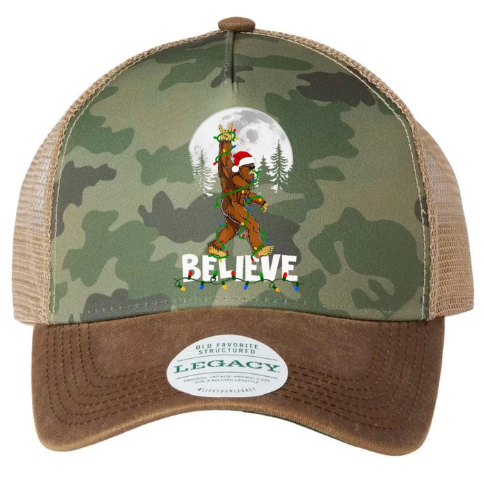 Bigfoot Rock Roll Sasquatch Christmas Believe Gifts Legacy Tie Dye Trucker Hat