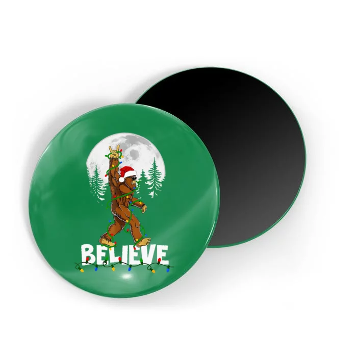 Bigfoot Rock Roll Sasquatch Christmas Believe Gifts Magnet