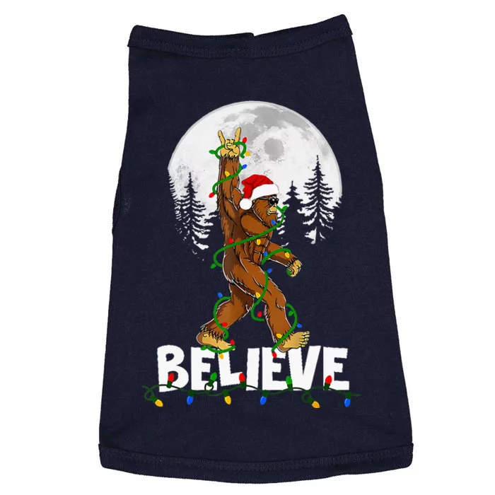 Bigfoot Rock Roll Sasquatch Christmas Believe Gifts Doggie Tank