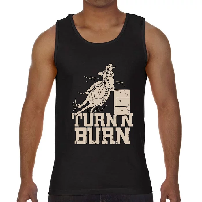 Barrel Racing Racer Rodeo Turn N Burn Comfort Colors® Tank Top