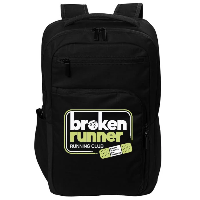 Broken Runner Running Club Turning Setbacks Into Comebacks Impact Tech Backpack